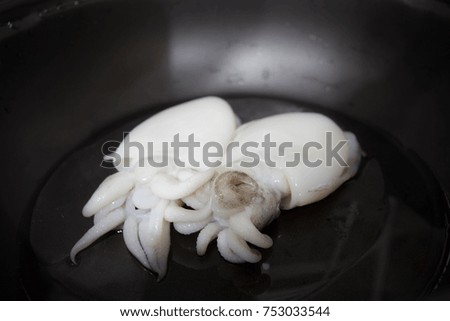 
Cuttlefish food cooking