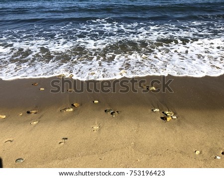 Sandy beach on Greek coast