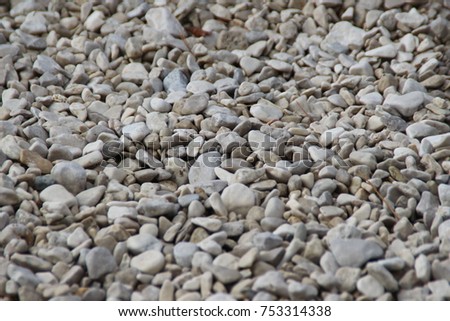 Stones on the Croatian beach