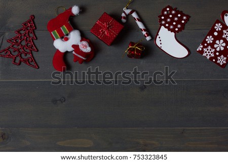 christmas decoration and free text space