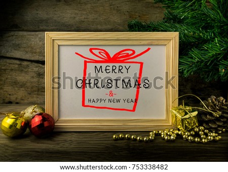 Photo frame christmas decoration.