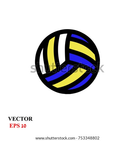 Volleyball ball vector illustration