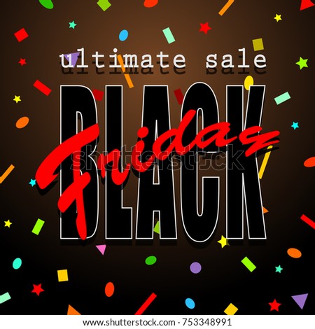 black friday sale background,  illustration clip-art