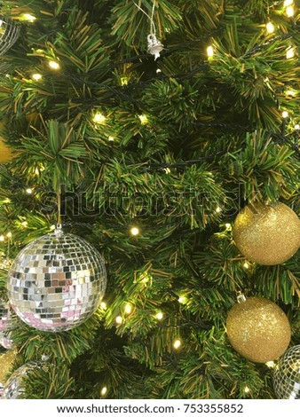A photo of a decorated christmas tree