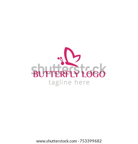 logo  butterfly for spa, social programs, store, woman organization, eco products, consulting, beauty salon, lawyer, shop, helping people. Logo vector illustration
