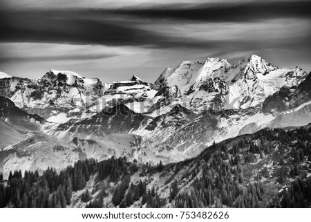 The Swiss Alps - Berner Oberland Region, Switzerland, Europe