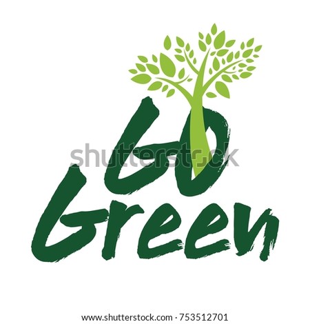 Go Green campaign education poster