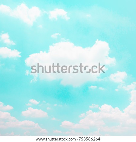Clouds on blue sky background-Vintage effect style picture