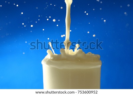 Milk background / The health benefits of milk include improved bone strength, smoother skin, and a stronger immune system.