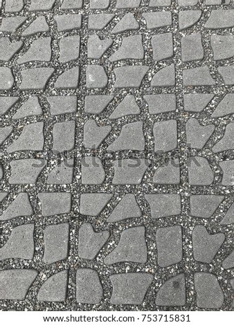 The floor of a pattern on the street