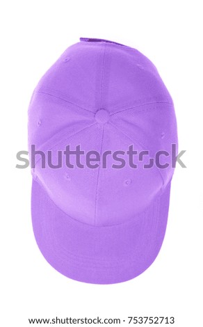 Colorful fashion cap isolated on white background.
