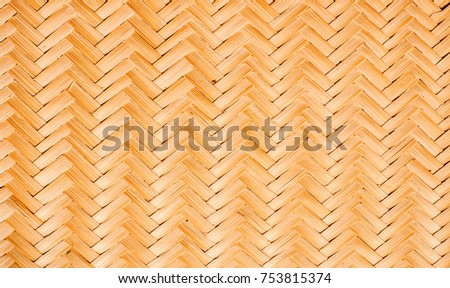 Wood Texture, Knitting Pattern Brown Bamboo for Decoration Material Background