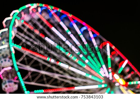Ferris wheel. Abstrackt background or texture