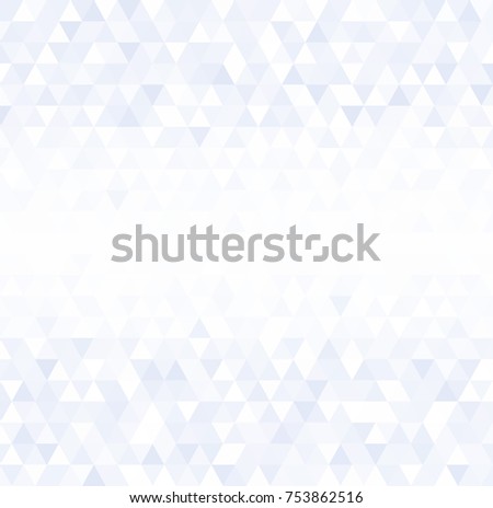 Pale blue, white triangle background vector image eps10 white lane in the middle fot text. For brochure design or book cover