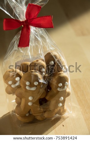 Home made ginger bread man cookies for Christmas 
