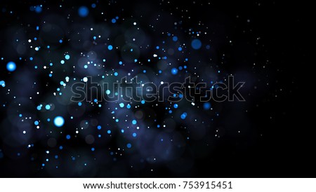 real backlit dust particles with real lens flare glitter lights background. defocused. Royalty-Free Stock Photo #753915451