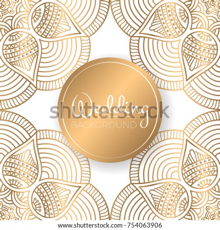 Ethnic floral seamless pattern. Abstract ornamental pattern
