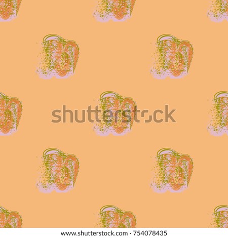 Watercolor cloud smear seamless pattern for background.