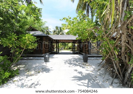 Beautiful view of Maldives Paradise Island