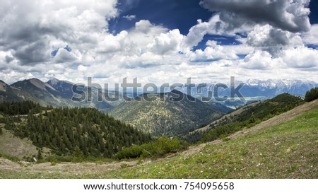 landscape near Garmisch-Partenkirchen in Bavaria. Germany