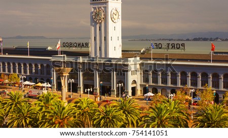 Photo from famous Ferry building in San Francisco, California, United States of America