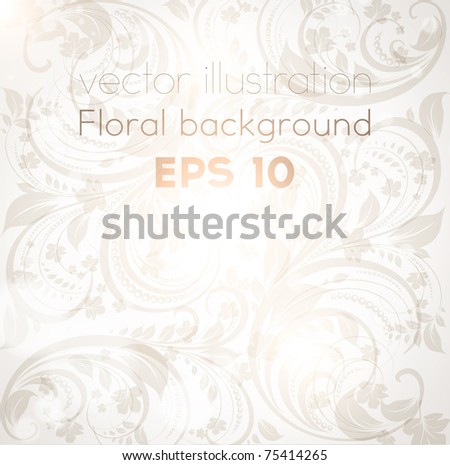 Seamless spring or summer wallpaper, vector background for design. eps 10. Free place for text.