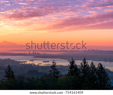 Sunrise Over Vancouver