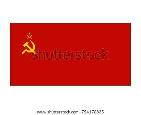Vector illustration of flag of Soviet Union