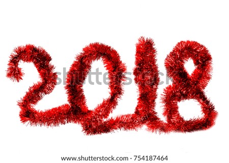 Happy new year text written with sparkle isolated on black background 