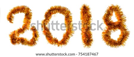 Happy new year text written with sparkle isolated on black background 