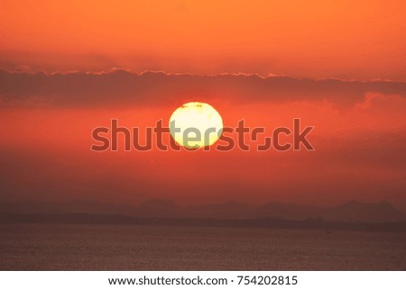 Landscape of sunrise