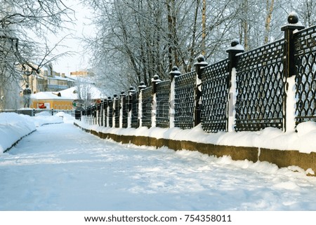 various objects of the winter season and lanscape in the best of this wonderful period