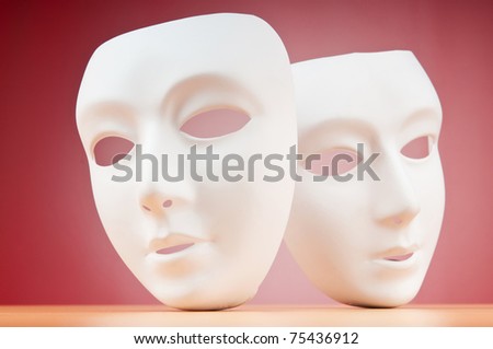 Masks with theater concept