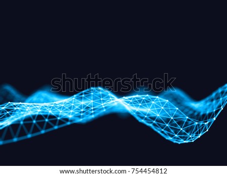 Abstract futuristic geometrical and science color neon background with space for copy. Plexus connection backdrop. Business presentation concept. Medical structure and artificial intelligence