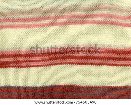 texture of knitting in a strip