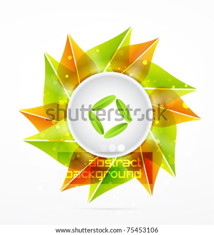 Eps10 vector leaf background