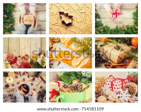 collage of Christmas pictures.
