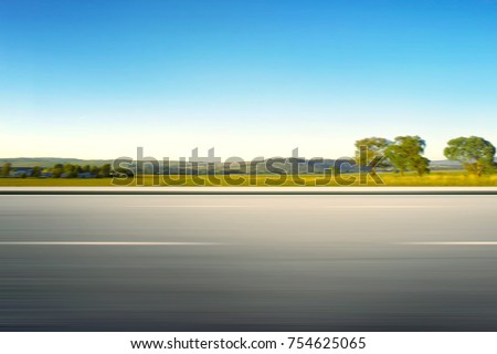farm view motion blur highway