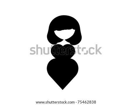 Silhouette of Young Woman