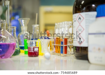 Experiments in chemistry laboratory of ASEAN.
