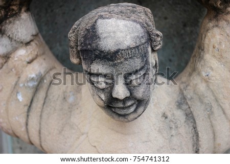 Chinese Gods Stone face