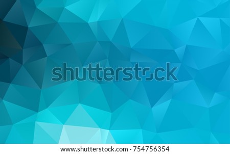 Light BLUE vector low poly pattern. An elegant bright illustration with gradient. The elegant pattern can be used as part of a brand book.