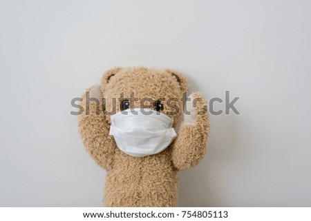 Bear holding a cold 