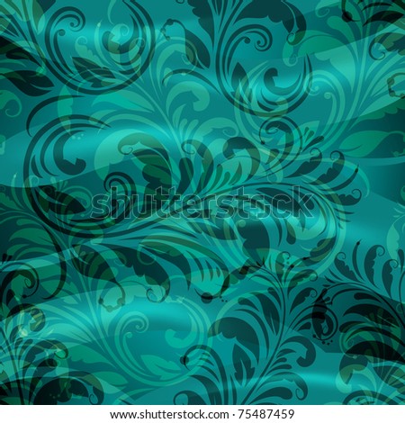 vector spring floral pattern,  eps10, gradient mesh, clipping mask