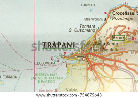 Trapani. The island of Sicily, Italy.