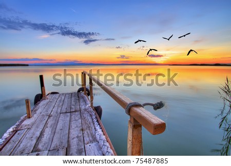 from thethe pier Royalty-Free Stock Photo #75487885