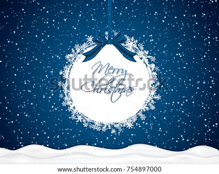 Christmas decoration background with space for text