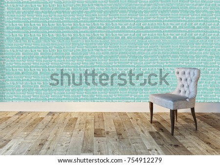 interior design empty living space and wall decoration