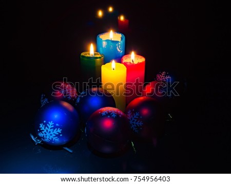 christmas tree candles colorful lights backplane illumination holiday mood bright background