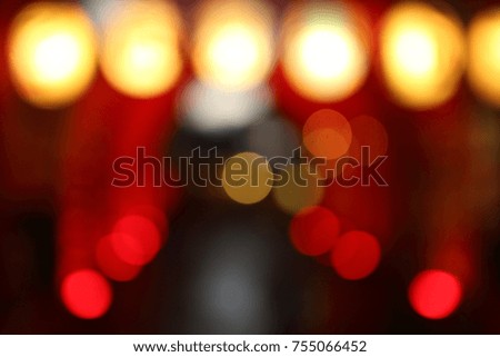 City night light blur bokeh , Abstract bright glitter  background. 